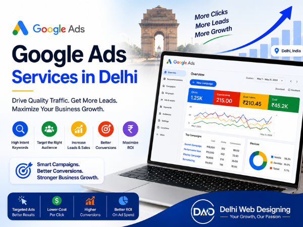 Google Ads Services in Delhi: Generate More Leads with Expert PPC Management